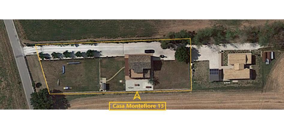 Casa Montefiore 13 Girasoli Lt Nella Tranquilla Campagna Marchigiana Ancona Exteriör bild